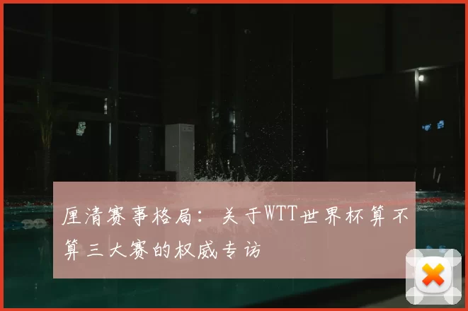 厘清赛事格局:关于WTT世界杯算不算三大赛的权威专访