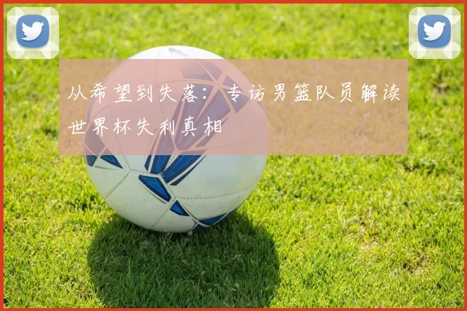 从希望到失落:专访男篮队员解读世界杯失利真相
