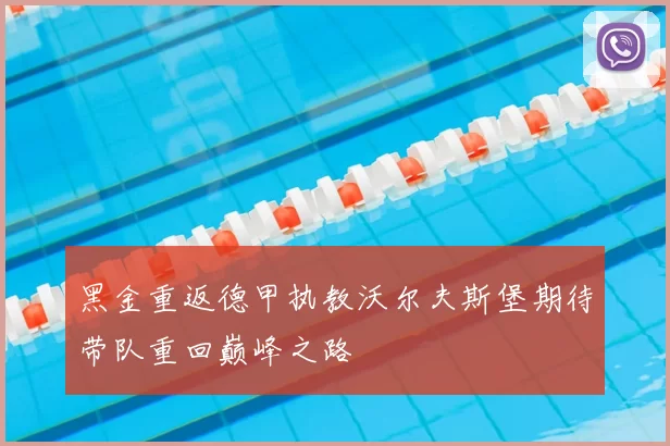 黑金重返德甲执教沃尔夫斯堡期待带队重回巅峰之路